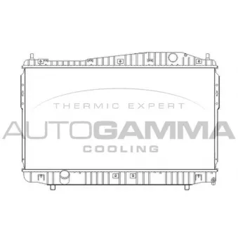Radiateur, refroidissement du moteur AUTOGAMMA OEM 96887352