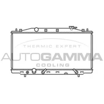 AUTOGAMMA 105407 - Radiateur, refroidissement du moteur