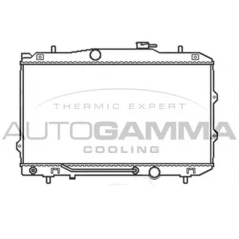 Radiateur, refroidissement du moteur AUTOGAMMA 105412