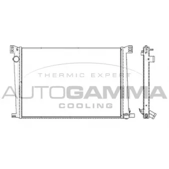 AUTOGAMMA 105416 - Radiateur, refroidissement du moteur