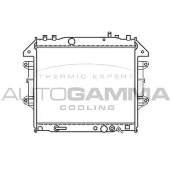 Radiateur, refroidissement du moteur AUTOGAMMA 105417