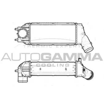 Intercooler, échangeur AUTOGAMMA OEM 0384G4