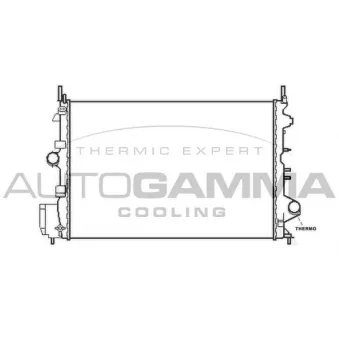 Radiateur, refroidissement du moteur AUTOGAMMA OEM 1300283