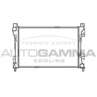 Radiateur, refroidissement du moteur AUTOGAMMA OEM 2035004503