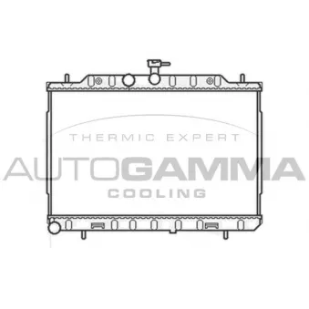 AUTOGAMMA 105441 - Radiateur, refroidissement du moteur