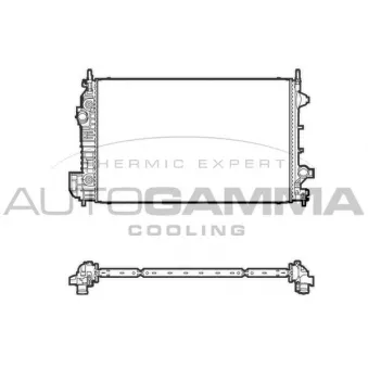 Radiateur, refroidissement du moteur AUTOGAMMA 105449