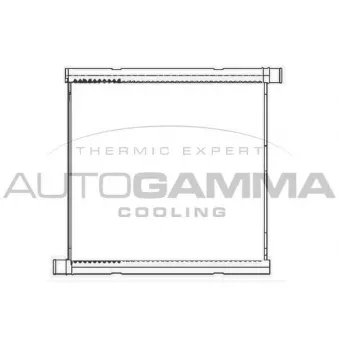 Radiateur, refroidissement du moteur AUTOGAMMA 105450