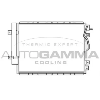 Condenseur, climatisation AUTOGAMMA 105458
