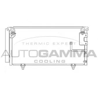 Condenseur, climatisation AUTOGAMMA 105464