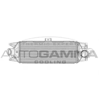 Intercooler, échangeur AUTOGAMMA OEM 504344505