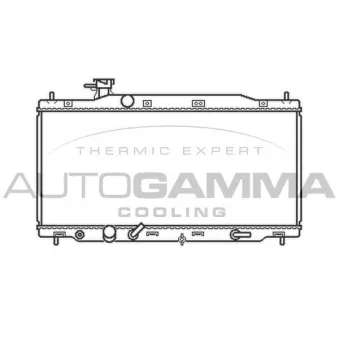 Radiateur, refroidissement du moteur AUTOGAMMA 105486