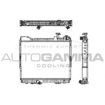 Radiateur, refroidissement du moteur AUTOGAMMA OEM 21400MB41C