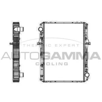 Radiateur, refroidissement du moteur AUTOGAMMA OEM 21400LA400