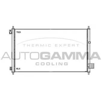 AUTOGAMMA 105505 - Condenseur, climatisation