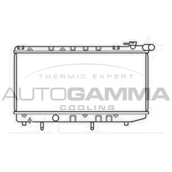 AUTOGAMMA 105526 - Radiateur, refroidissement du moteur