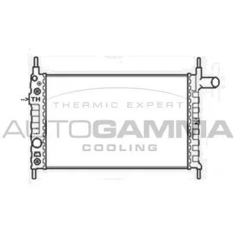 Radiateur, refroidissement du moteur AUTOGAMMA 105527