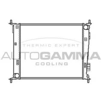 Radiateur, refroidissement du moteur AUTOGAMMA OEM 253102K000