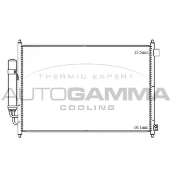 AUTOGAMMA 105540 - Condenseur, climatisation