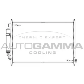 Condenseur, climatisation AUTOGAMMA OEM 80110SJF003