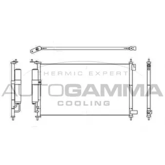 Condenseur, climatisation AUTOGAMMA OEM 92100EL00A