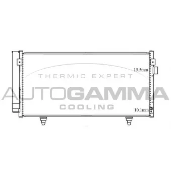 Condenseur, climatisation AUTOGAMMA 105550