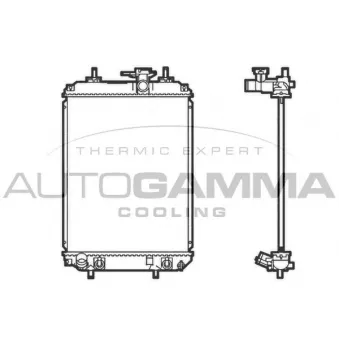 Radiateur, refroidissement du moteur AUTOGAMMA OEM 16400B1020