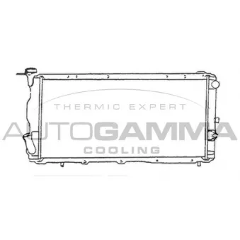 Radiateur, refroidissement du moteur AUTOGAMMA 105567