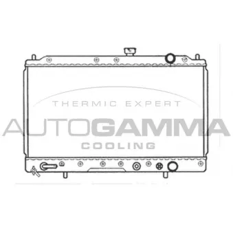 Radiateur, refroidissement du moteur AUTOGAMMA 105569