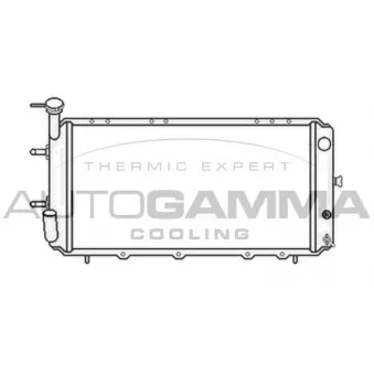 Radiateur, refroidissement du moteur AUTOGAMMA 105576