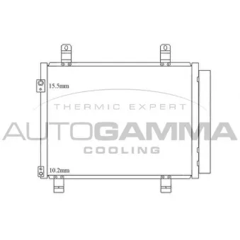 Condenseur, climatisation AUTOGAMMA 105587