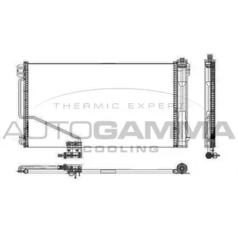 Condenseur, climatisation AUTOGAMMA 105596