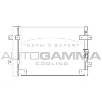 Condenseur, climatisation AUTOGAMMA 105599