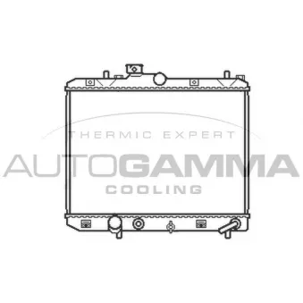 Radiateur, refroidissement du moteur AUTOGAMMA 105607