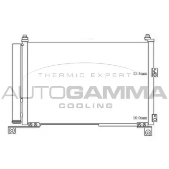 Condenseur, climatisation AUTOGAMMA OEM UH7161480F