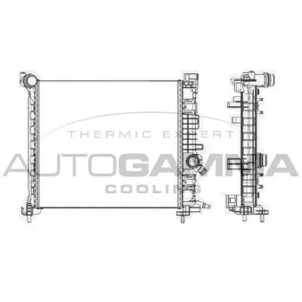 Radiateur, refroidissement du moteur AUTOGAMMA 105621