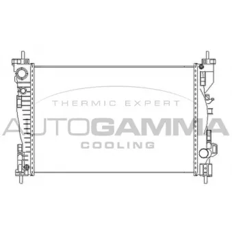 Radiateur, refroidissement du moteur AUTOGAMMA 105626