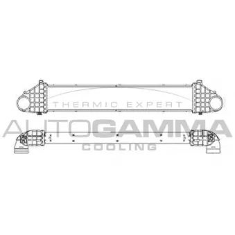 Intercooler, échangeur AUTOGAMMA OEM 31338118