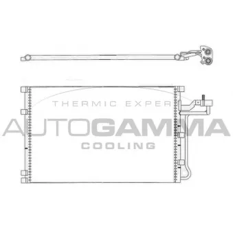 Condenseur, climatisation AUTOGAMMA 105650