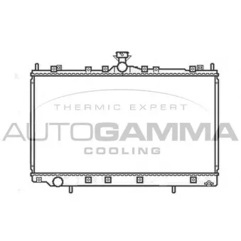 AUTOGAMMA 105659 - Radiateur, refroidissement du moteur