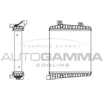 AUTOGAMMA 105682 - Radiateur, refroidissement du moteur