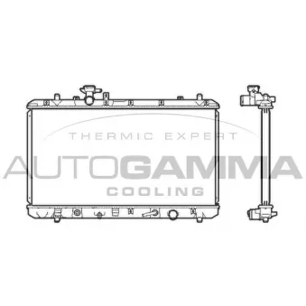 Radiateur, refroidissement du moteur AUTOGAMMA 105698