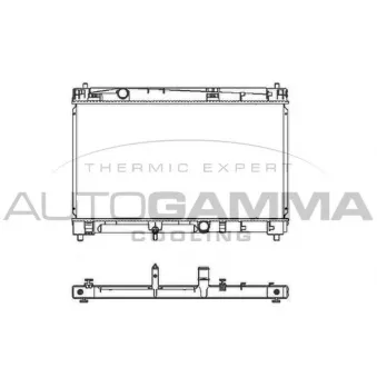 Radiateur, refroidissement du moteur AUTOGAMMA 105702