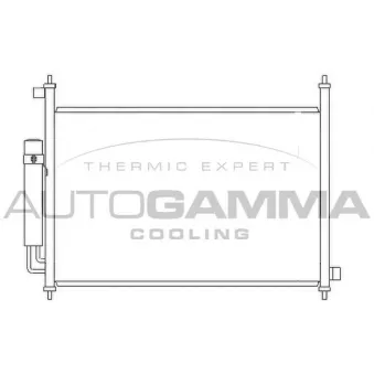 Condenseur, climatisation AUTOGAMMA 105709
