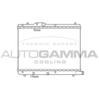 AUTOGAMMA 105735 - Radiateur, refroidissement du moteur