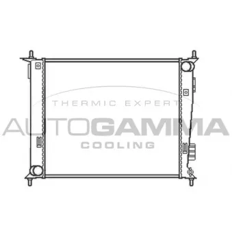 Radiateur, refroidissement du moteur AUTOGAMMA OEM 253102K700
