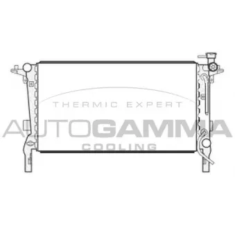 Radiateur, refroidissement du moteur AUTOGAMMA 105737