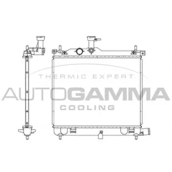 AUTOGAMMA 105751 - Radiateur, refroidissement du moteur