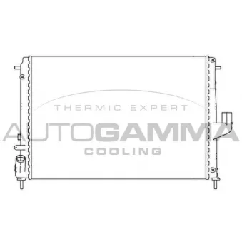 Radiateur, refroidissement du moteur AUTOGAMMA OEM 214100598R