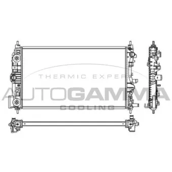 AUTOGAMMA 105788 - Radiateur, refroidissement du moteur