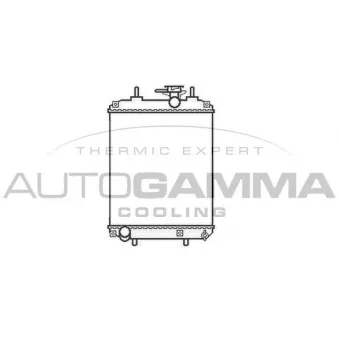 Radiateur, refroidissement du moteur AUTOGAMMA 105790